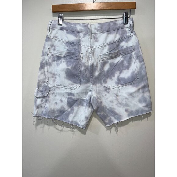 Pacsun Women's Jean Shorts‎ Size 27 Blue Sploch Design, Ink Spot - See Pictures - Picture 2 of 9